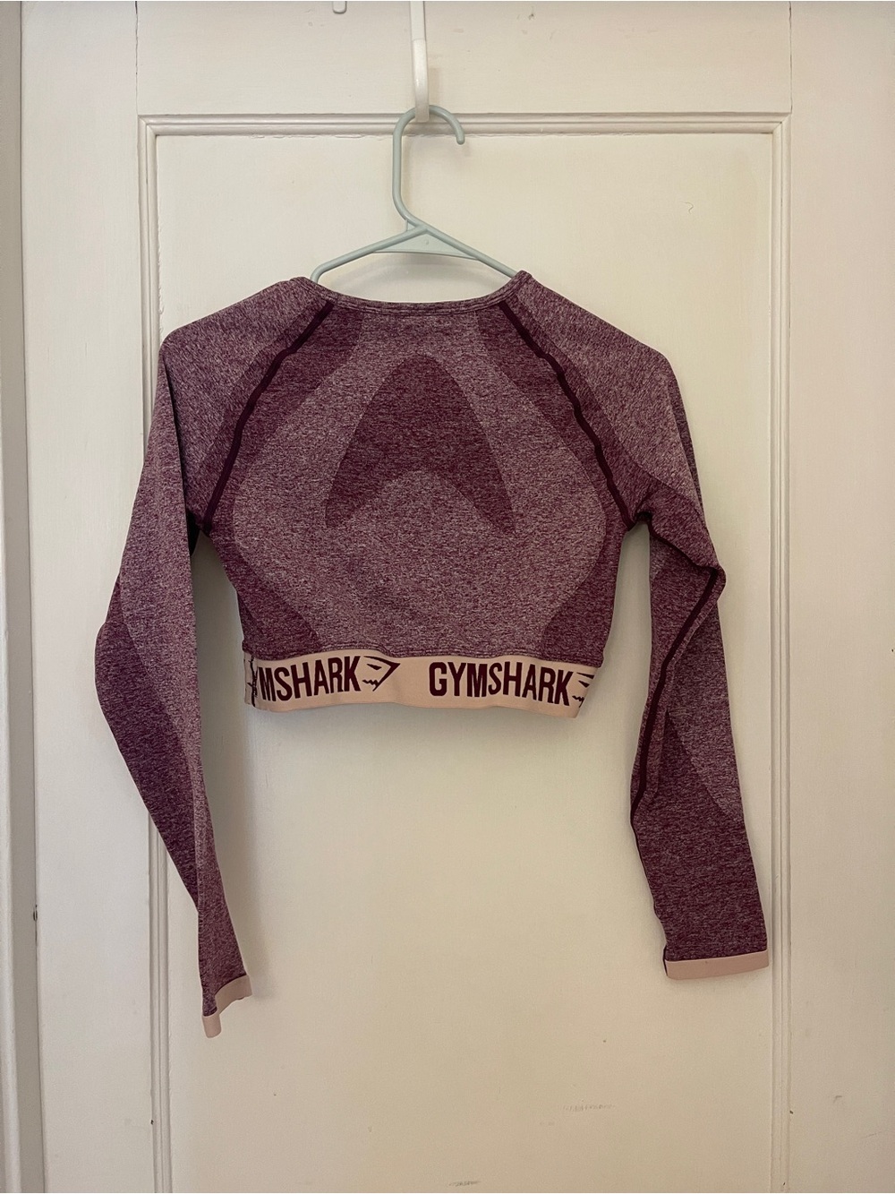 Gymshark Maroon Seamless Long-Sleeve Crop Top